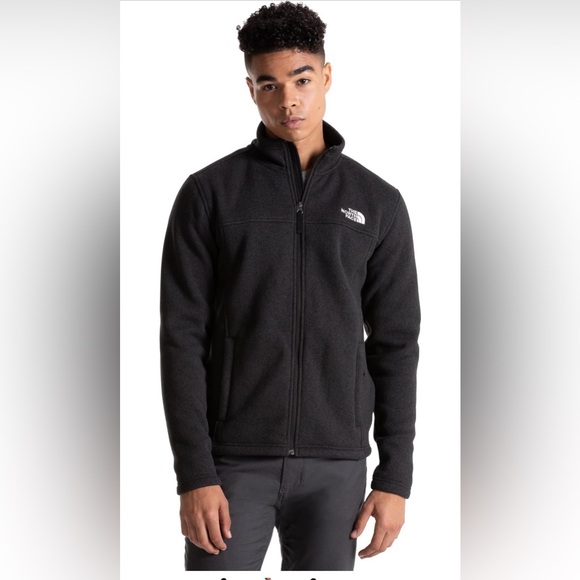 Men’s North Face hooded jacket, full zip, large - Picture 1 of 7
